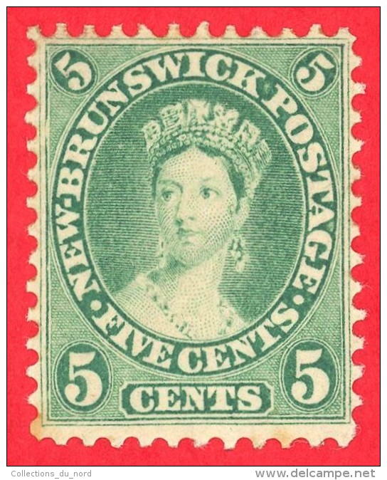 Canada New Brunswick # 8 - 5 Cents - Mint N/H - Dated  1860 - Queen Victoria /  Nouveau Brunswick - Nuovi