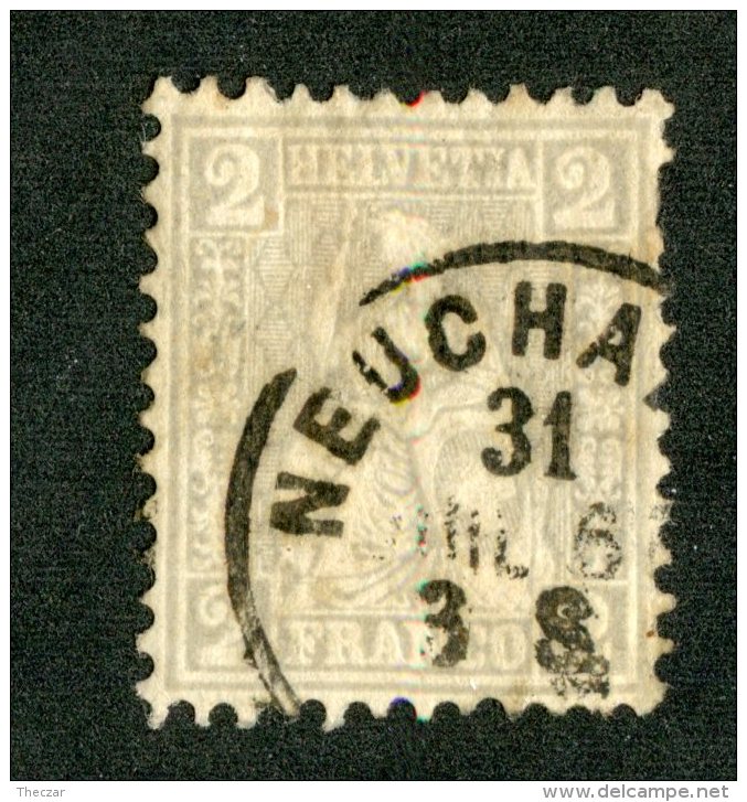 3658   Swiss 1862   Mi.#20 (o)   Scott #41  Cat. 5.€ -Offers Welcome!- - Usati