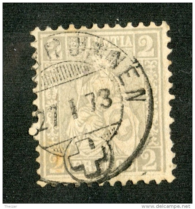 3659   Swiss 1862   Mi.#20 (o)   Scott #41  Cat. 5.€ -Offers Welcome!- - Usati