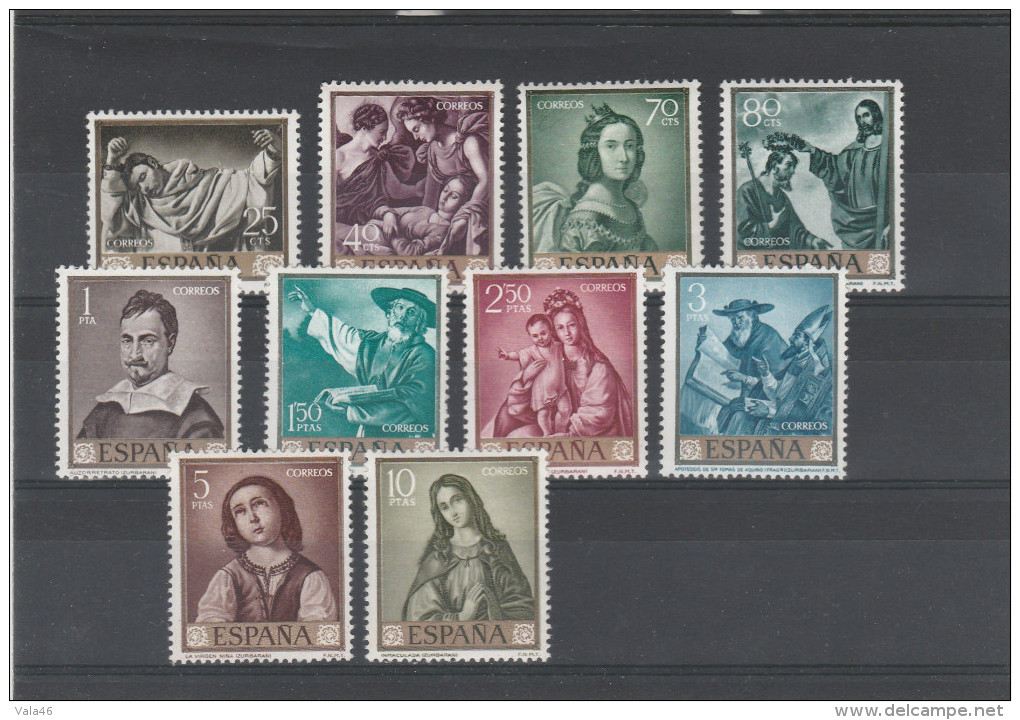 ESPAGNE   1960/1970   Série De Tableaux  Journée Du Timbre 1962 - Unused Stamps