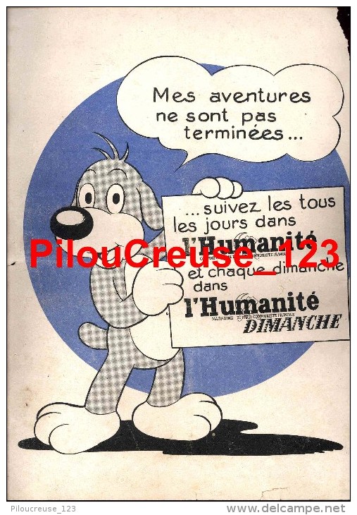 PIF L'Humanité Dimanche - " Suivez Les Tous Les Jours Et Chaque Dimanche .." - 1 Page - Pif - Autres