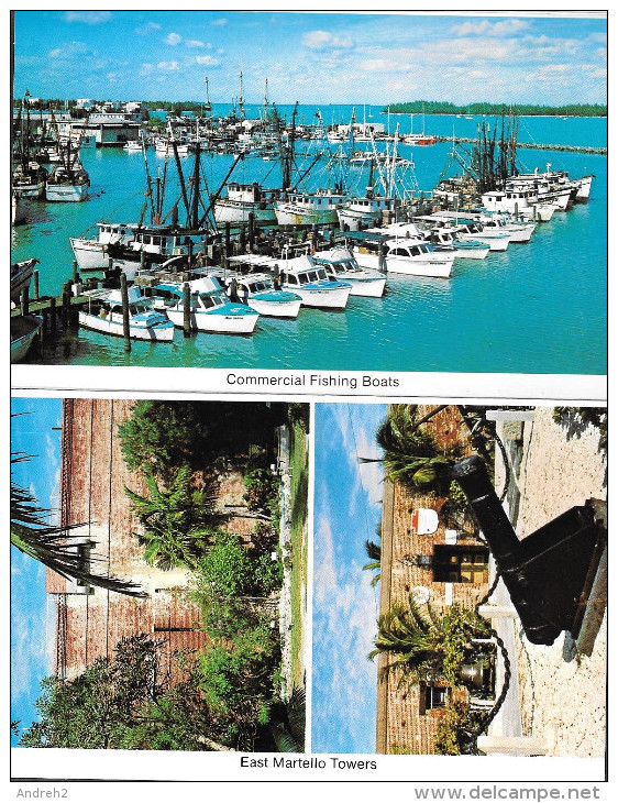 KEY WEST - FLORIDA - SOUVENIR FOLDER OF KEY WEST - CARNET SOUVENIR - 12 PHOTOS - BY KEYS COLOR GRAPHICS - Key West & The Keys