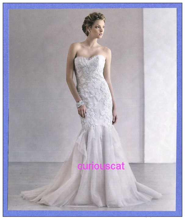 PUBLICITES USA RECLAME ADVERTISEMENT REKLAME WERBUNG PUBBLICITI PUBLICIDAD For FASHION MODE WHITE BRIDAL GOWN DRESS - Reclame