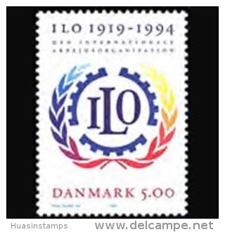 DENMARK 1994 - Scott# 1011 ILO 75th. Set Of 1 MNH (XG146) - Unused Stamps