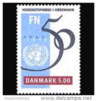 DENMARK 1995 - Scott# 1021 UN 50th. Set Of 1 MNH (XF245) - Ungebraucht