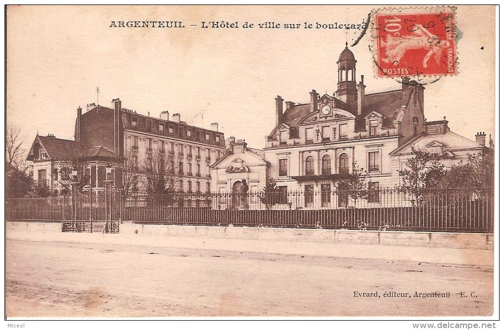 ARGENTEUIL - L´HOTEL DE VILLE - CARTE POSTALE DE 1915 - Argenteuil