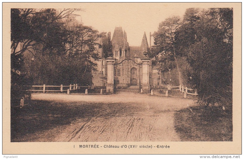 Cp , 61 , MORTRÉE , Château D'Ô (XVIe S.) , Entrée - Mortree