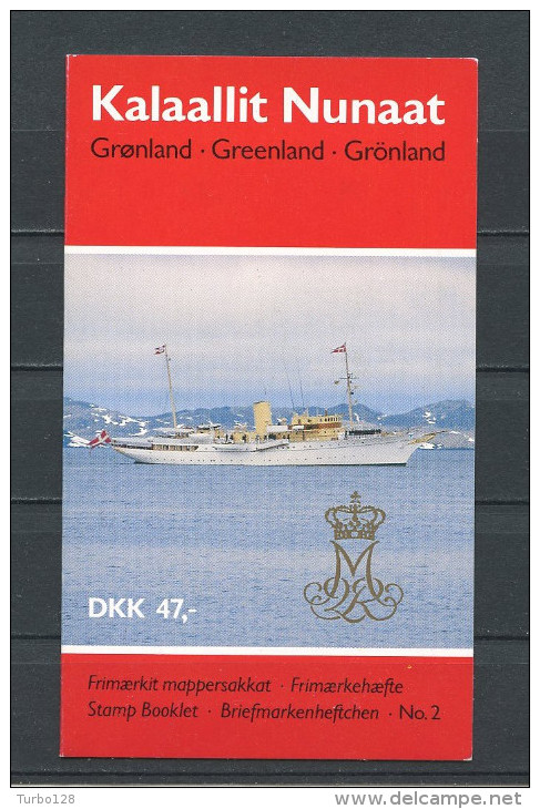 GROENLAND 1990 Carnet  N° C189 ** Complet Neuf  = MNH Superbe  Cote 45 € Reine Margrethe II Bateaux Boats Sailboat - Carnets
