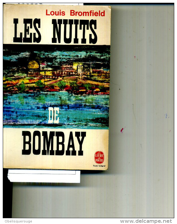 LOUIS BROMFIELS LES NUITS DE BOMBAY1965 448 PAGES POCHE - Action