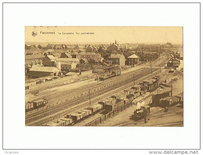 CPA BELGIQUE FARCIENNES Le Campinaire Vue Panoramique  ( Gare Wagons Locomotive) - Farciennes