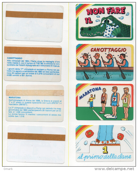 Sor091 Sorpresine Merendine Ferrero? Card Carte Illustrate Comics, Coccodrillo, Sport Canottaggio, Maratona, Primo Class - Altri & Non Classificati