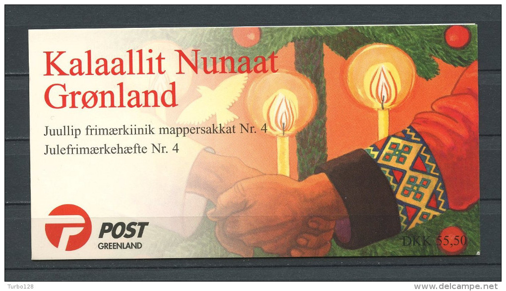 GROENLAND 1999 Carnet  N° C322 ** Complet Neuf  = MNH Superbe  Cote 27,50 € Noël Christmas Bougies Mains Voeux Arbres - Carnets