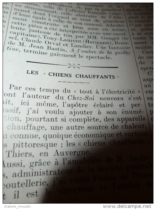 1928 Les Chiens Chauffants De Couteliers à Thiers;La Rochelle;NORVEGE;Bain De Bébé à -5° à Vienne;Antilles(Huahine),etc - L'Illustration