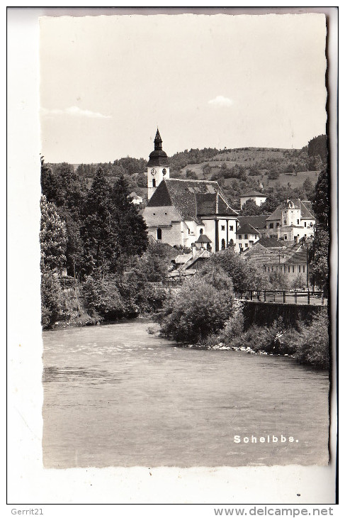 A 3270 SCHEIBBS, Ortsansicht, Nachgebühr-Beleg - Scheibbs