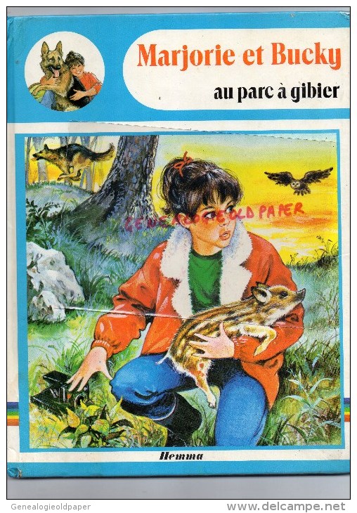 LIVRE  MARJORIE ET BUCKY- AU PARC A GIBIER- 1984-ILLUSTRATEUR  PIERRE COURONNE- JOELLE BARNABE-DAUVISTER - Autres & Non Classés