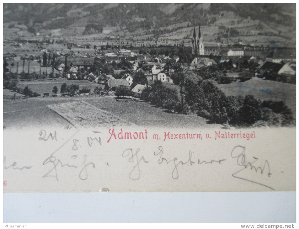 AK 1904 Admont M Hexenturm U. Natterriegel. Stengel & Co Dresden 3826. - Admont