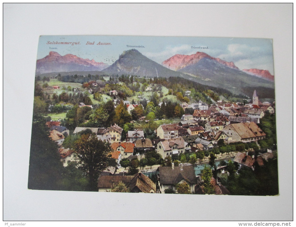 AK 1913 Salzkammergut. Bad Aussee. Tressenstein. Trisselwand. F.E. Brandt In Gmunden No 1138 - Ausserland