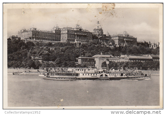 R58065- BUDAPEST- ROYAL PALACE, SHIP - Hungría