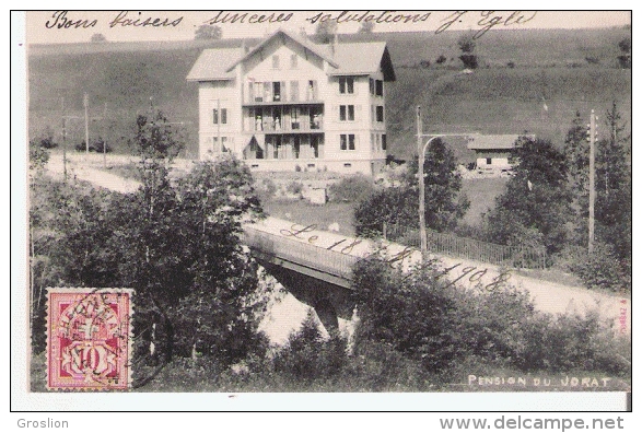 PENSION DU JORAT 1908 - Jorat-Mézières