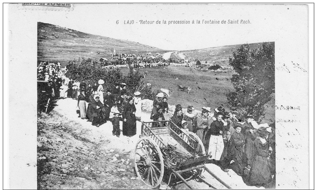 48-Lajo-Retour De La Procession à La Fontaine De Saint Roch - Autres & Non Classés