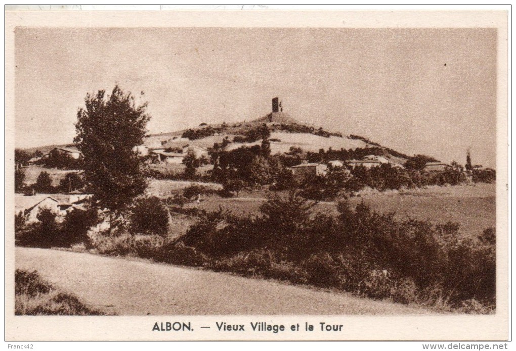 26. Albon. Vieux Village Et La Tour - Autres & Non Classés