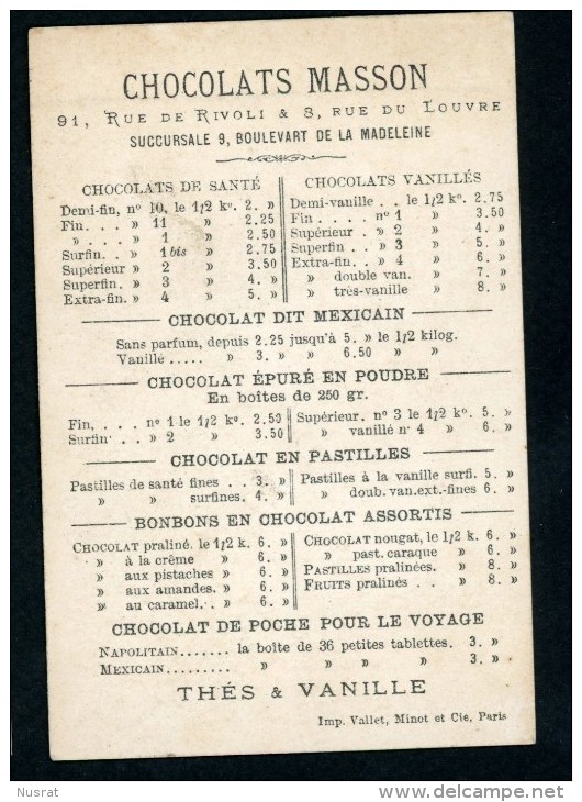 Chocolat Masson, Chromo Lith. Vallet Minot, Enfants, Discours Citoyen, Une Harangue - Autres & Non Classés