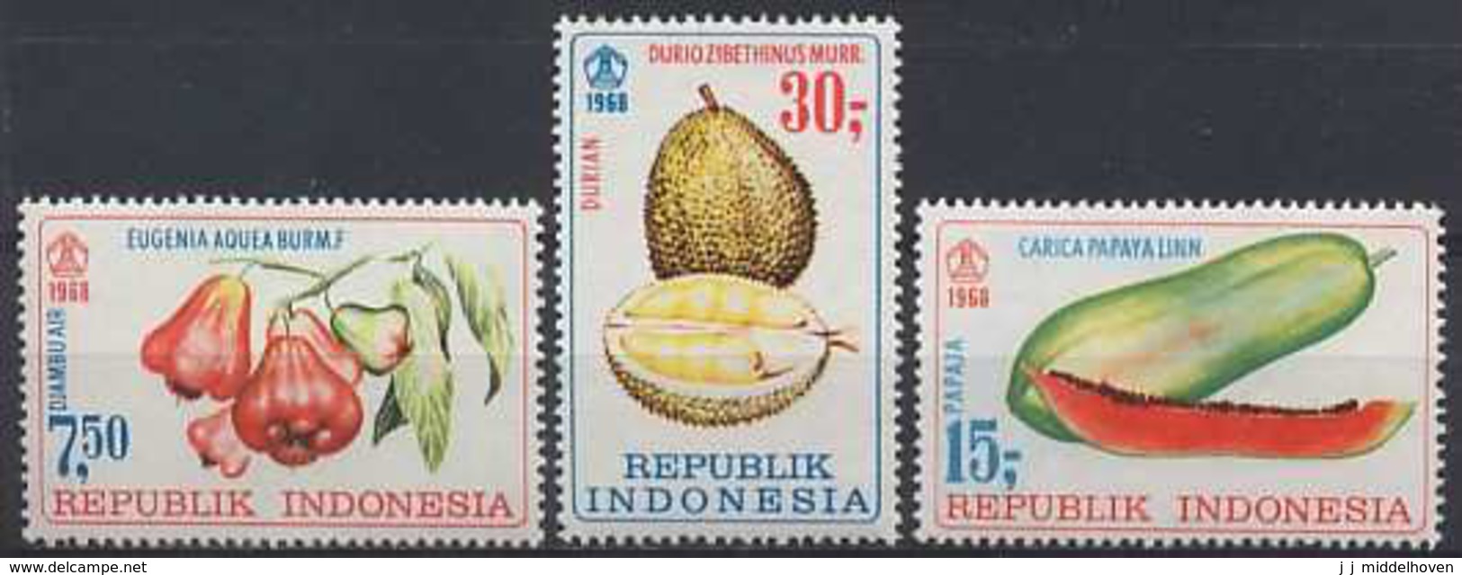 Indonesia Zonnebloem Cat Nr 627/9 Postfris (MNH, Neuf Sans Charniere) - Indonesia