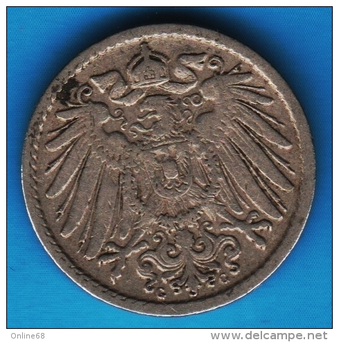 DEUTSCHES REICH 5 PFENNIG 1899 G - 5 Pfennig