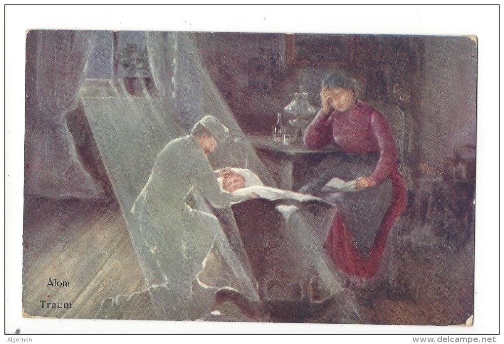 11380 -  Alom Traum Père Devant Berceau Femme Lisant - Ungarn