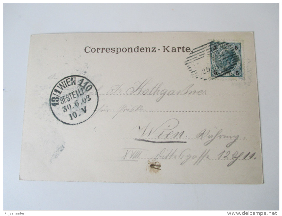 AK 1903 Österreich / Kroatien. Lovrana. Vom Wege Nach Medvea. Strichstempel. Fr. Reincke, Brunshaupten - Croatia