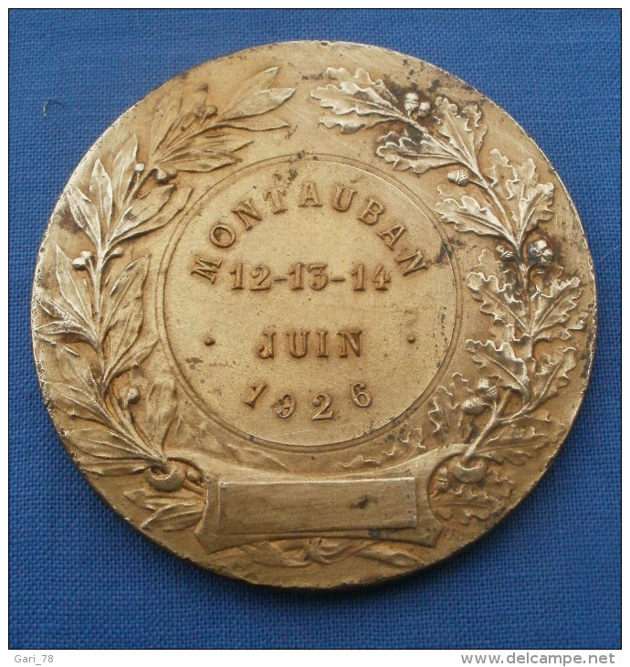 MEDAILLE Félix  RASUMNY Montauban 12-13-14 Juin 1926 République Française - Autres & Non Classés