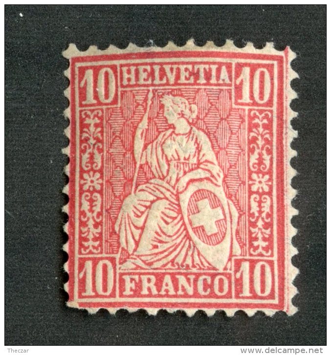 3853  Swiss 1881   Mi.#38 *  Scott #  Cat. 5.€ -Offers Welcome!- - Unused Stamps