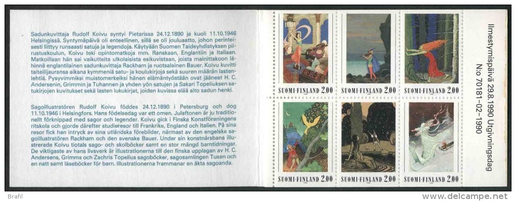 1990 Finlandia, Nascita Rudolf Koivu, Libretto, Serie Completa Nuova (**) - Carnets