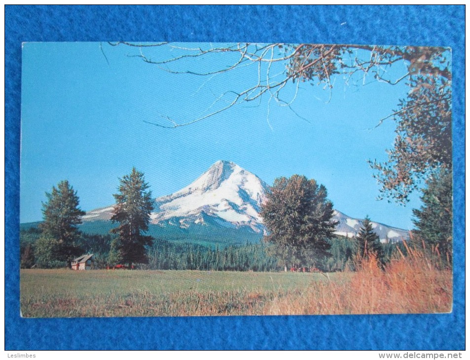 Mount Hood, Oregon. A Lovely Scenic View Of Oregon's Grand Mountain From A Hood Valley Ranch. - Autres & Non Classés