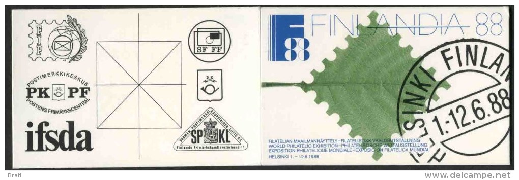 1987 Finlandia, Esposizione Mondiale Di Filatelia, Libretto, Serie Completa Nuova (**) - Carnets
