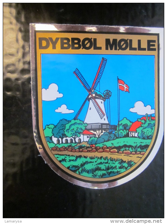 DYBBOL MOLLE Dybbøl Mølle DANISH ISLAND Blason écusson Autocollant Chromo Transfert Héraldique Danmark Danemark - Autocollants