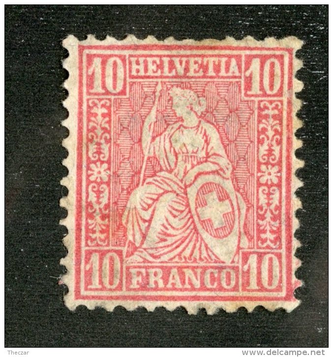 3911  Swiss 1881   Mi.#38 (*)  Scott #62  Cat. 5.€ -Offers Welcome!- - Unused Stamps