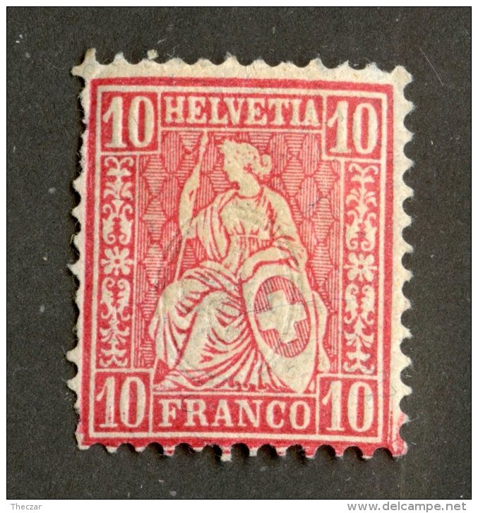 3924  Swiss 1881   Mi.#38 *  Scott #62  Cat. 5.€ -Offers Welcome!- - Unused Stamps