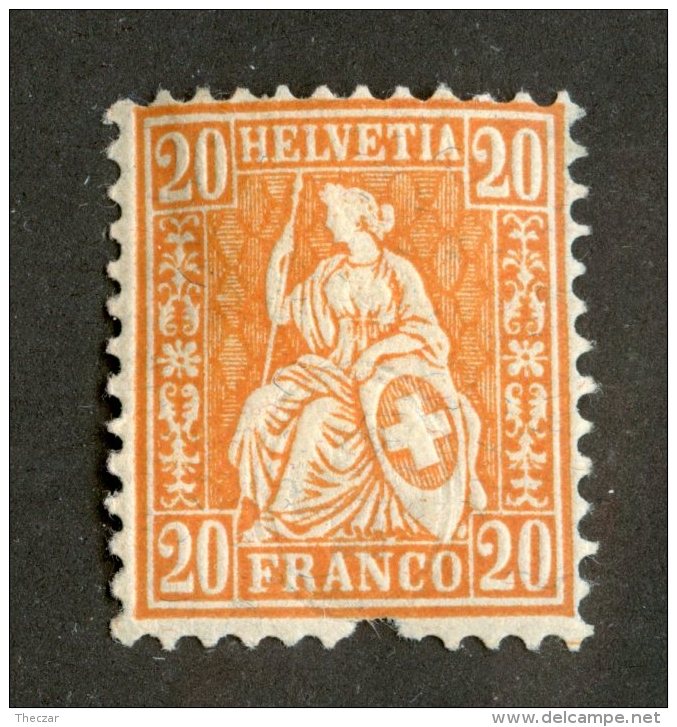 3948  Swiss 1881   Mi.#40 *fault  Scott #64  Cat. .60€ -Offers Welcome!- - Unused Stamps