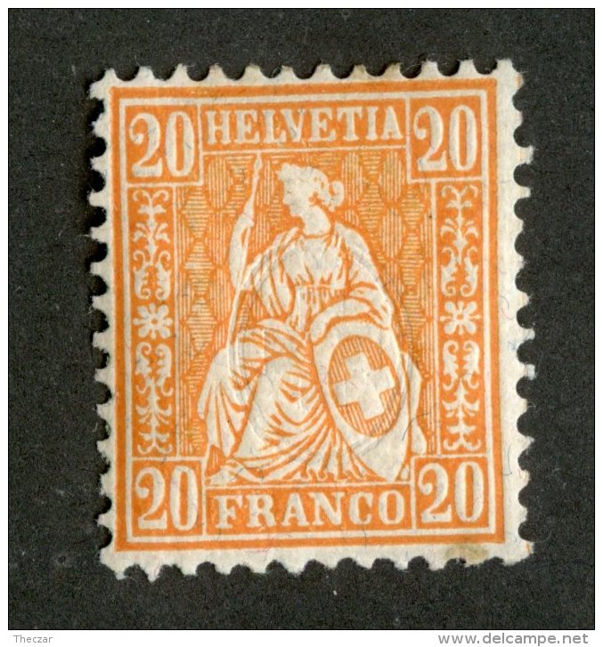 3952  Swiss 1881   Mi.#40 *fault  Scott #64  Cat. .60€ -Offers Welcome!- - Unused Stamps