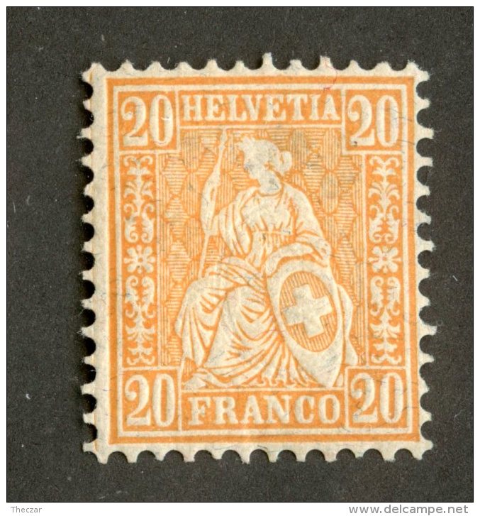 3955  Swiss 1881   Mi.#40 *  Scott #64  Cat. .60€ -Offers Welcome!- - Unused Stamps