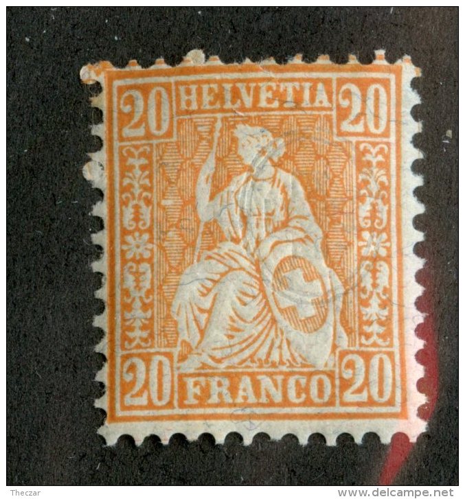 3956  Swiss 1881   Mi.#40 *  Scott #64  Cat. .60€ -Offers Welcome!- - Unused Stamps