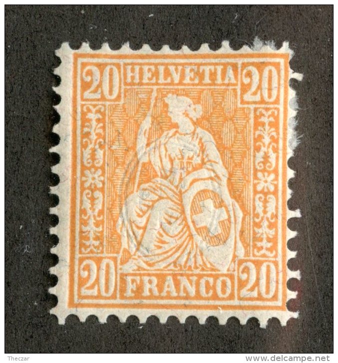 3957  Swiss 1881   Mi.#40 *  Scott #64  Cat. .60€ -Offers Welcome!- - Unused Stamps