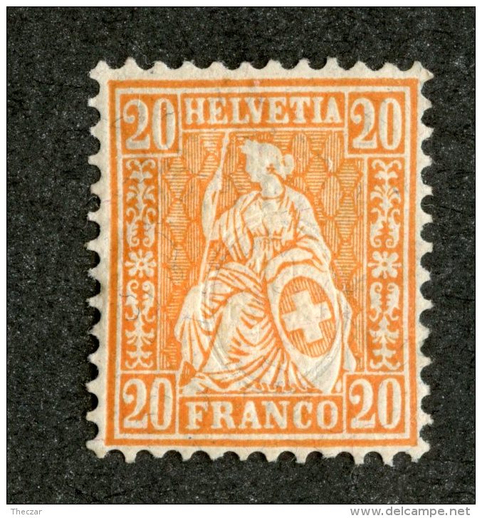 3958  Swiss 1881   Mi.#40 *  Scott #64  Cat. .60€ -Offers Welcome!- - Unused Stamps