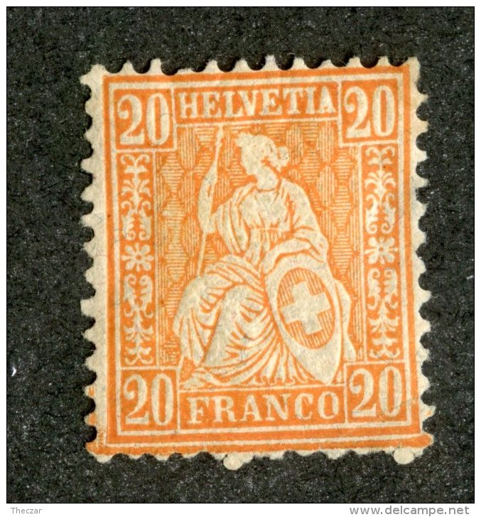 3960  Swiss 1881   Mi.#40 *  Scott #64  Cat. .60€ -Offers Welcome!- - Unused Stamps