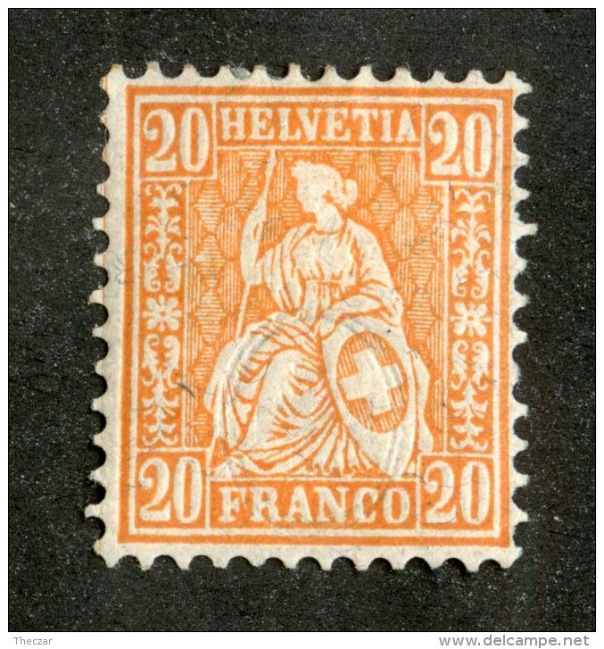 3963  Swiss 1881   Mi.#40 *  Scott #64  Cat. .60€ -Offers Welcome!- - Unused Stamps