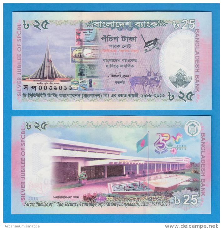 BANGLADESH  25 Taka 2.012 Conmemorativo-¡¡¡PRECIOSO!!! SC/UNC/PLANCHA  T-DL-10.602 - Bangladesh