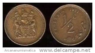 RHODESIA  1/2 Cent  1.970  Cobre  UNC/SC  KM#9    DL-7186 - Rhodésie