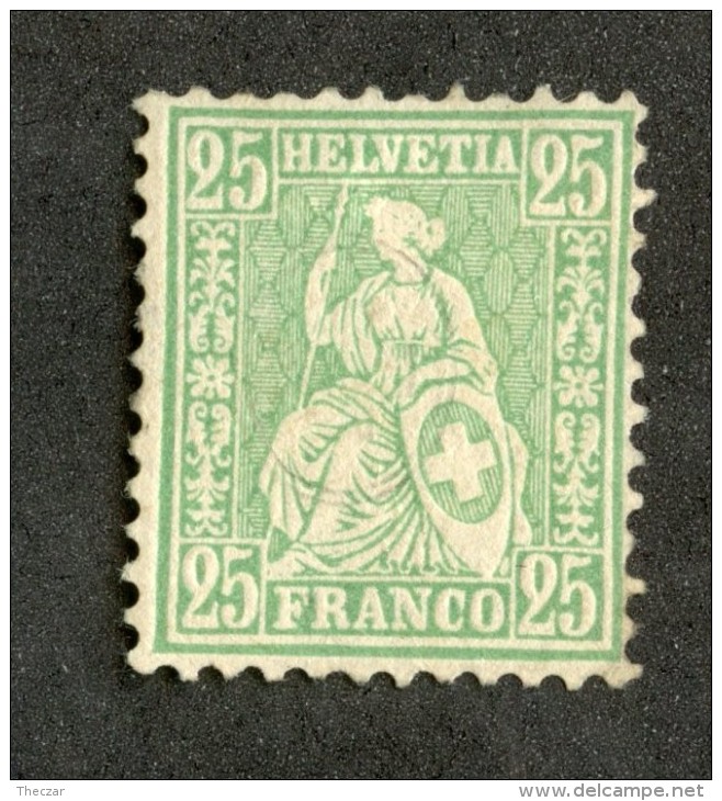 3979  Swiss 1867   Mi.#32b (*)  Scott #55a  Cat. 40.€ -Offers Welcome!- - Ongebruikt