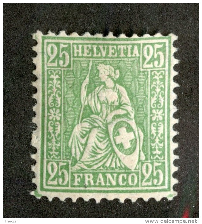 3984  Swiss 1881   Mi.#41 *  Scott #65  Cat. .60€ -Offers Welcome!- - Unused Stamps